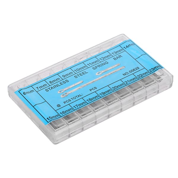 18 Størrelser Metal Fjederstang Stål Urrem Link Pin Rem Connector Tilbehør 6 til 23 mm