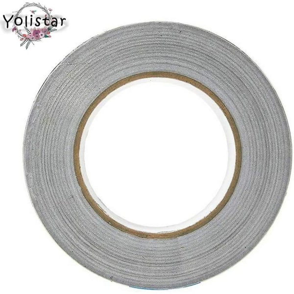 Aluminiumsfolietape, vandtæt, brand-, vand- og varmebestandigt klæbemiddel til reparation, isolering og forsegling 48 mm x 50 m (rulle X 1, sølv)