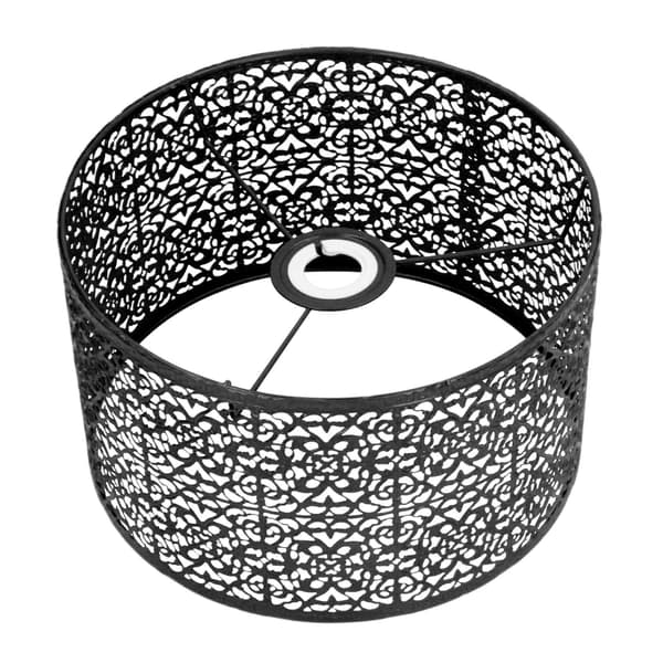 Hul Metalskærm E27 E14 Universal Brug Fremragende Varmeafledning Sort