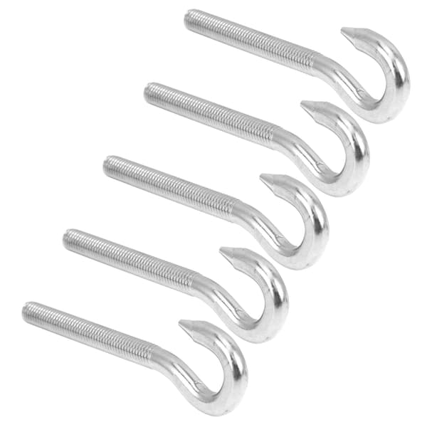 5-pack Skruvkrok i rostfritt stål M10 Hög hårdhet Koppkrok för mekanisk utrustning