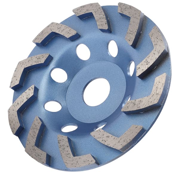 Blå 125 mm diamantslibeskive til beton og cement