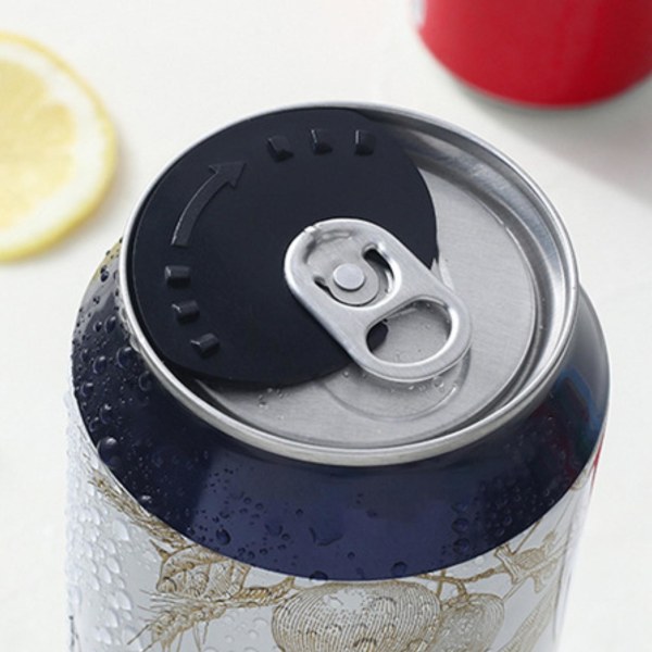 3 X 6 st kan cover halkskydd Bärbara Anti-flygdamm Pp Topplock Protector Drink Cola Sealer för dagligt liv