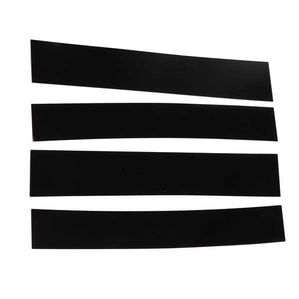 4D Style Pillar Post Trim Blank Sort Spejl Overflade Støbt Mærkat Udskiftning til Escalade 2007 2014