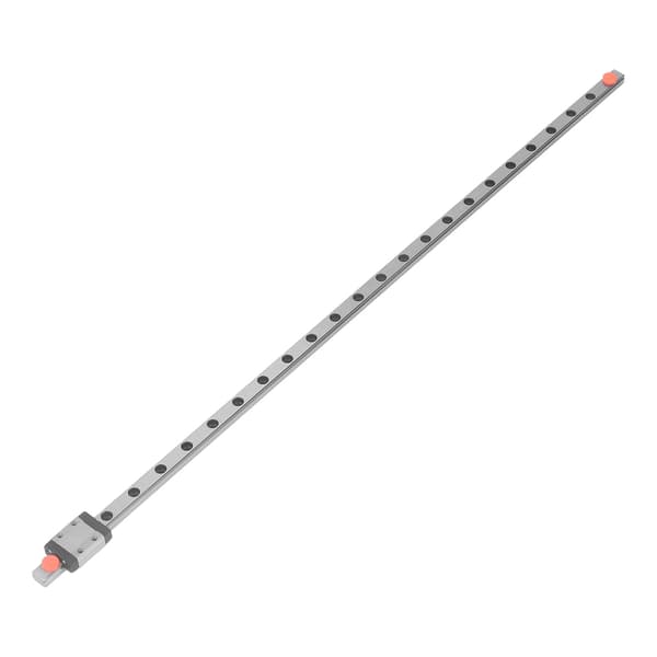 Miniature lineær styreskinne stål lineær bevægelsesglideblok 500 mm