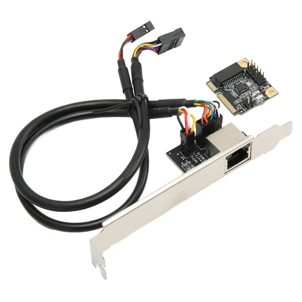Mini PCI E Gigabit Ethernet-kort 1000 Mbps Guldben Effektiv Varmeafledning RJ45 LAN NIC til PC