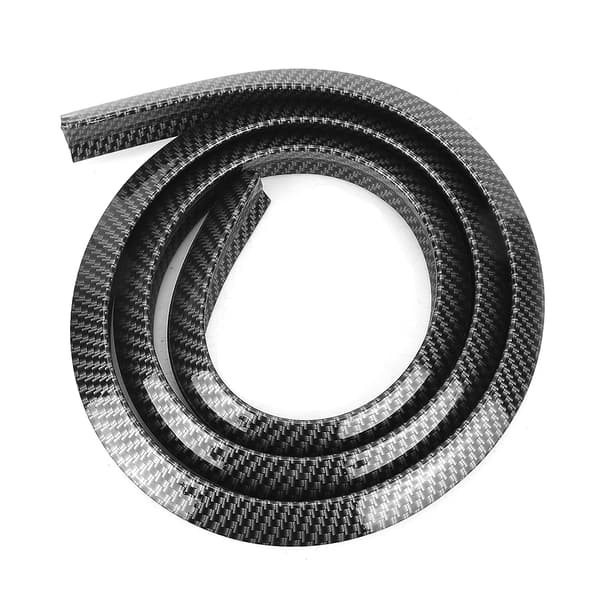1,5 m Universal Dekorlist för Bilhjul i Kolfiberlook, Skyddande Tillbehör