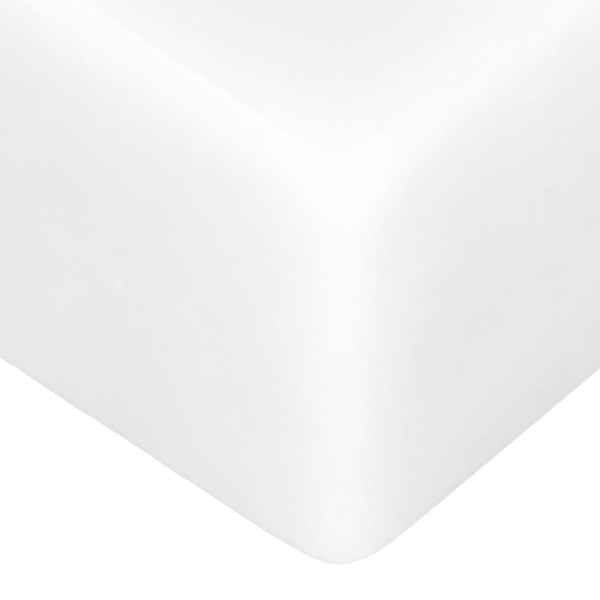 6-Pakning Blank Terning Sett: Rettvinklede Plastkuber for Klasseromsspill, DIY Matte & Festmoro, Hvit
