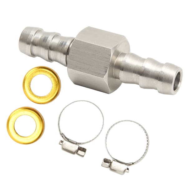 Rustfrit stål 304 T Brændstofslange Adapter Tryksensor Fitting 3 8in Klemme til Transmissionskølerledninger