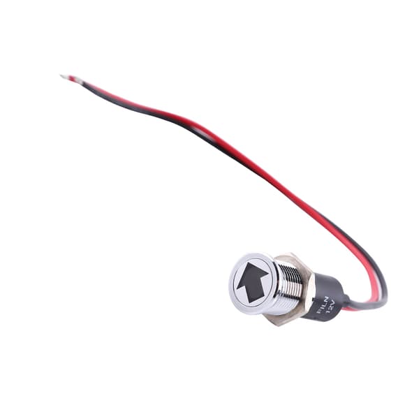 Rød Blå Grøn 12V 14mm LED Instrumentpanel Advarsel Dæmp Blinklys Indikator