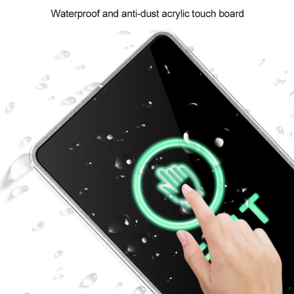 Touch Sensor Panel NO NC COM Exit LED Lys Adgangskontrol Switch Hjemmesikkerhed