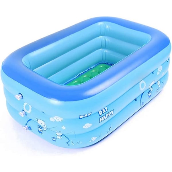 Uppblåsbar baby , liten pool för barn, Pvc-hopfällbar, rektangulär, familjedusch, tvättställ, bärbar dusch, för baby och barn, storlek