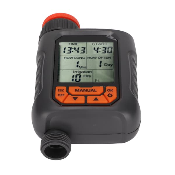 G3 4 Sprinkler Timer IP65 Vattentät Stor LCD Digital Bevattningskontroll Kopparadapter