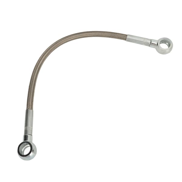 Oljetilførselslange 11361705532 Rustfritt stål Rustfri Turbo Oljetilførselsledning for E36 E46 E39 E85 E86