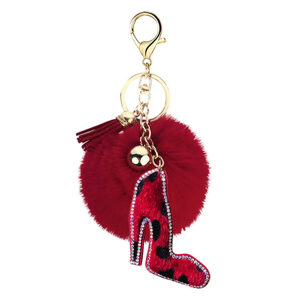 1 kpl Fluffy Bag Ornaments avaimenperä riipus auton avaimen tarvikkeet
