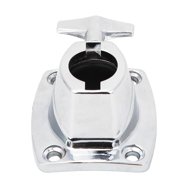 Zinklegering Trumset Hållare Basplatta Cymbal Clamp Silver Slagverksdelar