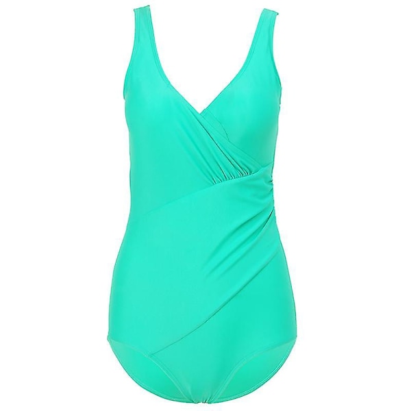 kvinder Polstret Wrap Badedragt Monokini One Piece Badedragt Badetøj Light Green XL