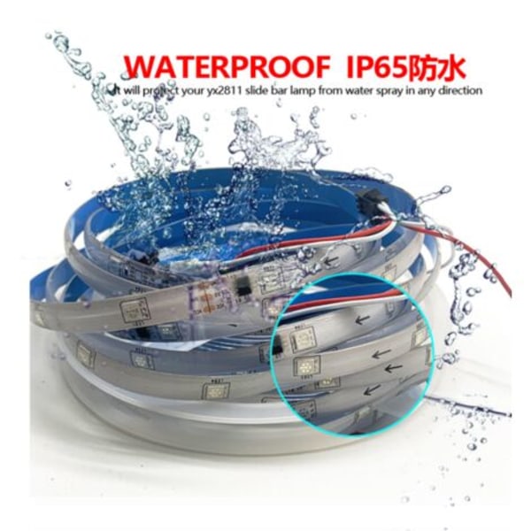 Symphony valovyö bluetooth älykäs musiikki juokseva vesivalo 5050rgbIC täysvärinen valopalkki led valovyö