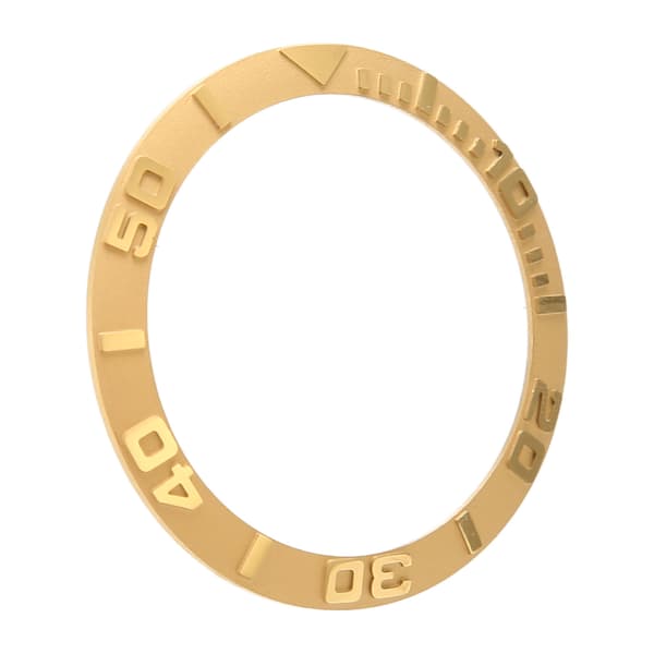 Klockramsinlägg 38mm Keramisk Präglad Siffra Klockramsring Guld Reparations Ersättningstillbehör