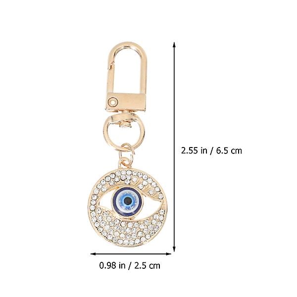 2 stk. Evil Eye Nøgleringe Blue Eye Nøgleringe Instrument Taske Vedhæng Dekorative Nøgleringe