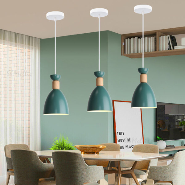 Lys luksus soveværelse belysning restaurant lampe lysekrone kreativ grøn uden lyskilde