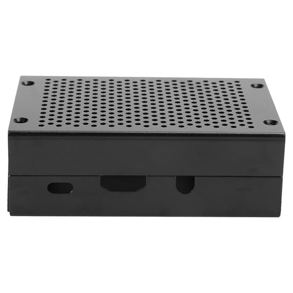 Raspberry Pi Svart Aluminiumlegering Mesh Vent Case Hovedkortdeksel
