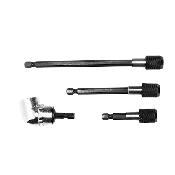 4-delt borforlænger magnetisk 1/4" sekskantskaft 105° justerbart adapterværktøjssæt