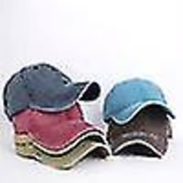 Retro bomull Tvättbar justerbar cap $ Lågton Enfärgad Klassisk retrohatt $ Street Fashion Retro cap