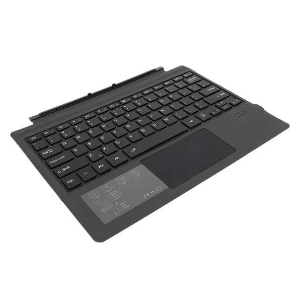 Trådlöst Bluetooth-tangentbord med pekplatta för Surface Pro 7 Plus 7 6 5 4 3 10 m räckvidd svart
