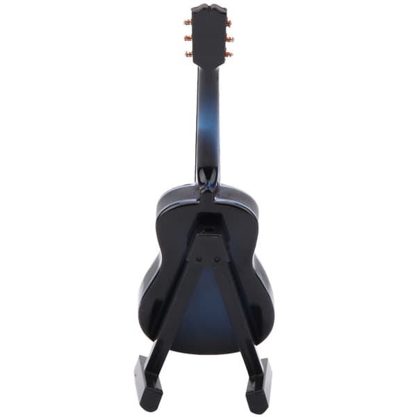Miniatyr træguitarmodel - Blå 10cm