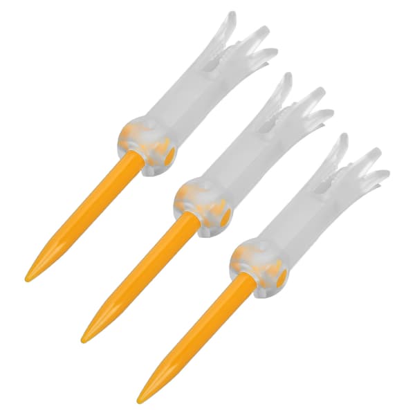 Vikbar Antiflygande Roterande Golf Tränings Tee Kulstift Orange