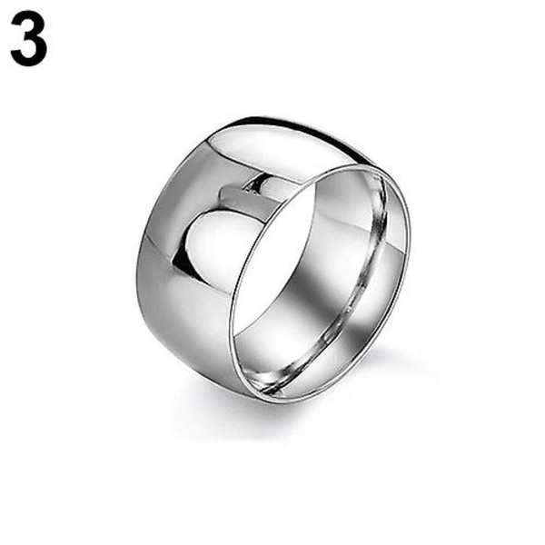 Mænd Kvinder Titanium Rustfrit Stål Band Ring Bryllup Engagement Lover smykker Silver 8