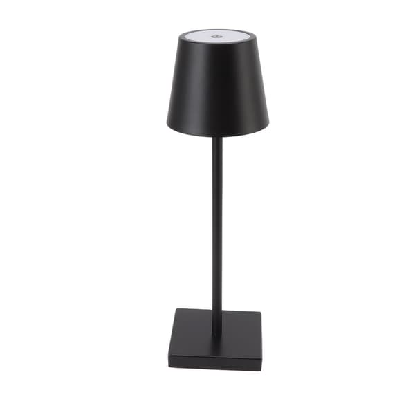 LED Touch Lampe Moderne Simpel Genopladelig Høj Lysstyrke Dæmpbar Trådløs Bordlampe til Restaurant Bar Sort