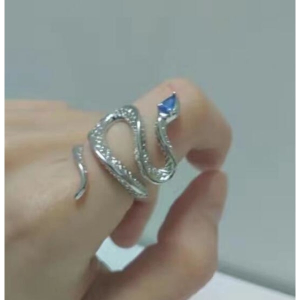 Geometrisk Snake Ring åbning Justerbare smykker Damering