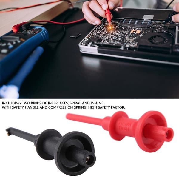 1 Enhet UT C01 Multimeter Testkabel Förlängningskrok Sond Clip