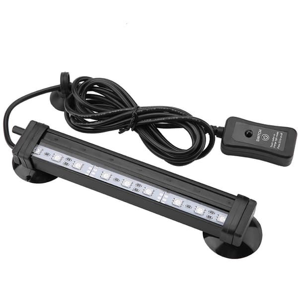 Fjernkontroll Akvarium Boblelys 16cm Undervanns LED Akvarielys US Plug