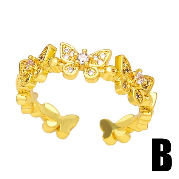 Sormus Vintage Zircon Heart Stud Muotikorut Ac9052 A