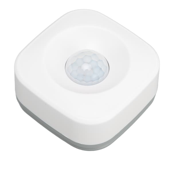 Trådlös Rörelsedetektor APP-kontroll Alarmfunktion Länkad PIR Rörelsesensor för Vardagsrum Sovrum Balkong Vit