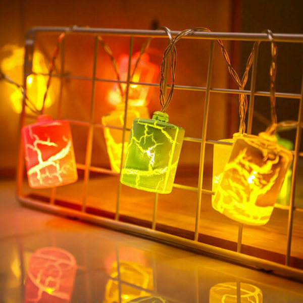Cisea Outdoor String Lights Koristeellinen LED merkkivalo Indoor Outdoor 3M String Lights Monivärinen IP44 Vedenpitävä Balc