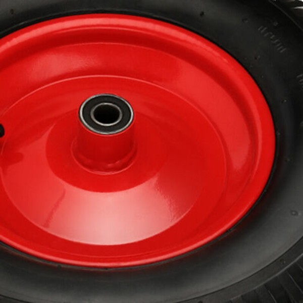 Reservehjul, trillebørhjul, trillebørehjul, pneumatisk 4,80 / 4,00-8 390 mm - sort