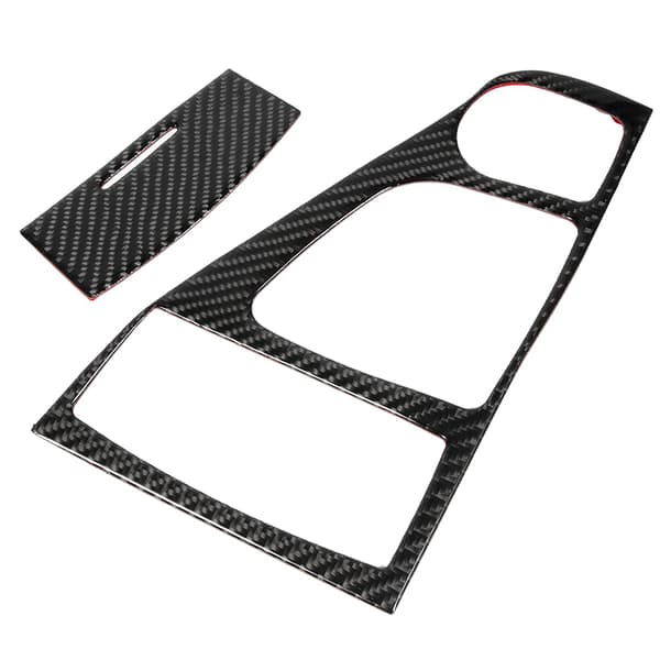 2st kolfiber växelpanel skyddskåpa passar för Infiniti Q50/Q60 2013-2019