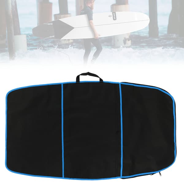 Surfbræt Bodyboard Cover Holdbar Polyester Bæretaske Blå Stribe