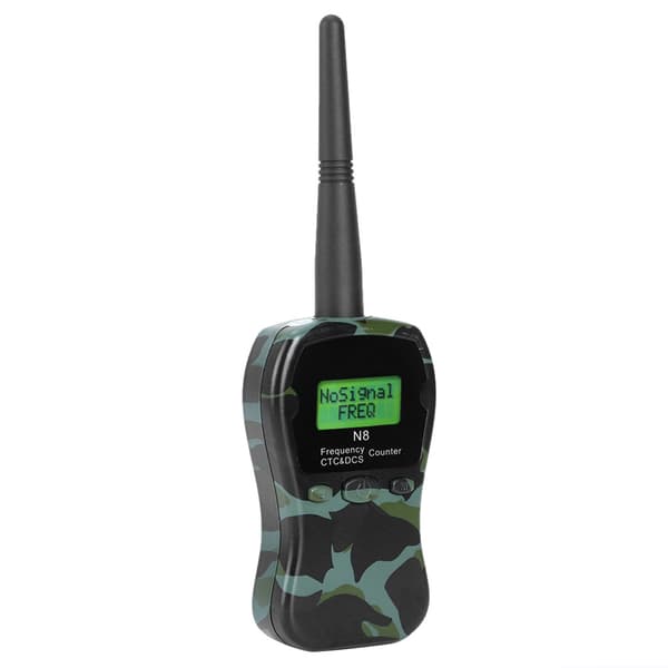 N8 Bærbar Radiofrekvenstæller Meter Walkie Talkie M/ CTCCSS/DCS Dekoder til Bil Marine Camouflage Farve
