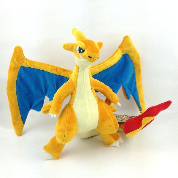 2x Mega Charizard X Y Fire Dragon Plyschleksak Gosedjur Figur 9&quot; A