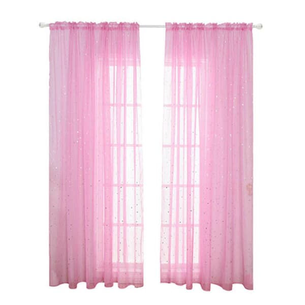 Romantisk tyllgardin elegant, romantisk for barnerom pink 1m*2m