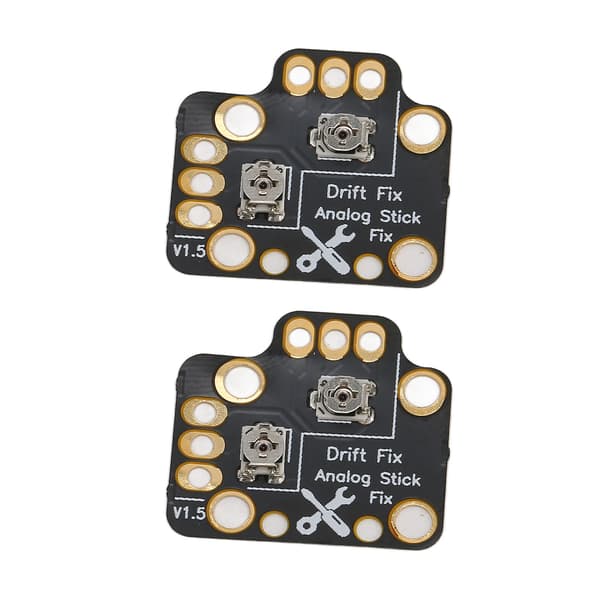 2 st Reparationskort för Gamepad-Joystick Drift, Universal 3D Analog Stick Drift Fix Mod för Spelkontroller, Svart