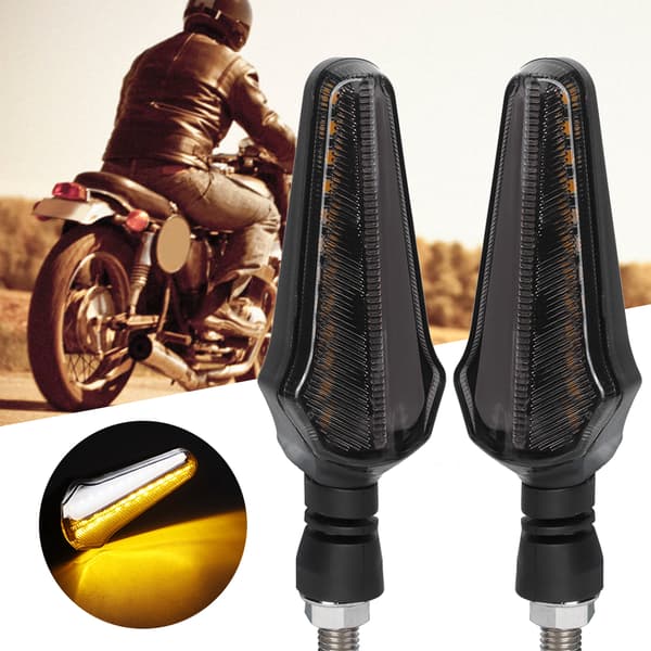 Et par 24LED Universal Motorcykel Blinklys Indikator Modifikationstilbehør