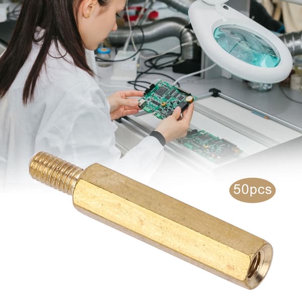 M3 Messing Avstandsstykke Sekskantmutter Erstatningssett for PCB-kort 50 Stykker M3 x 20mm