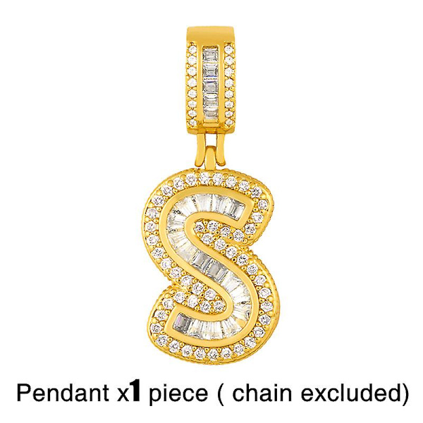 Riipus Vintage Zircon Letter Muotikorut Ac8723 S(excluding chains)