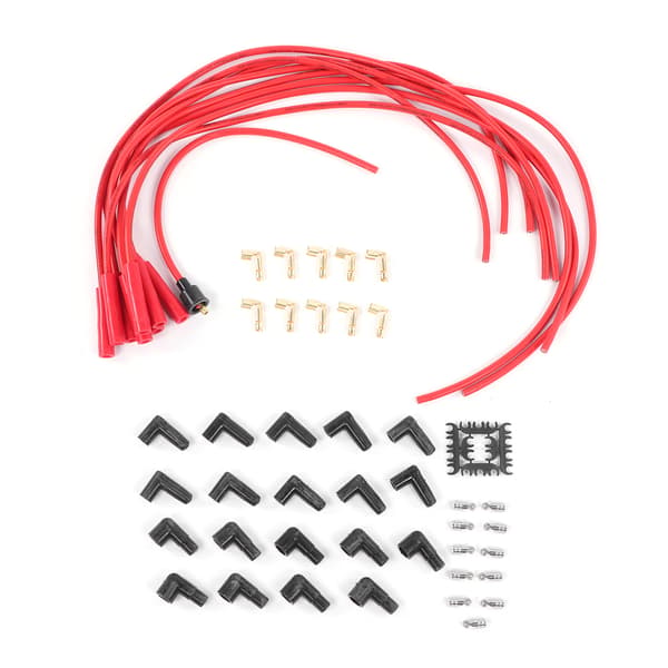 Universal Tændrørsledningssæt 4040R 8mm Dia Harness Rustfrit Stål Terminaler