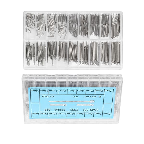 360 Stykker Rustfrit Stål Ur Link Splitstift Fjederstang Reparationssæt 6 til 23 mm